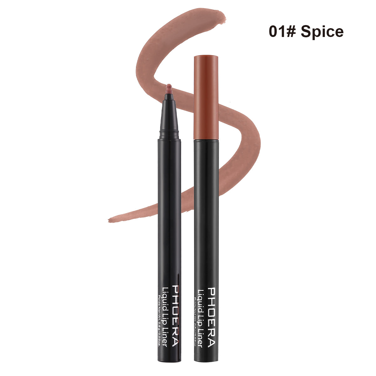 PHOERA Longwear Liquid Lip Liner – Matte Precision Tip for Lip Contour & Fill