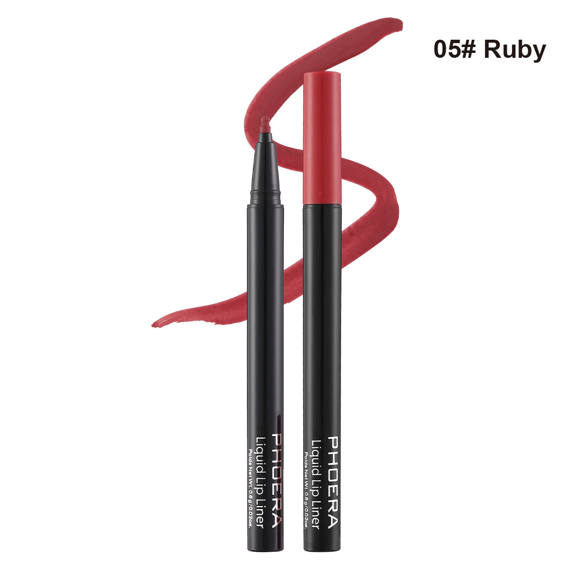 PHOERA Longwear Liquid Lip Liner – Matte Precision Tip for Lip Contour & Fill