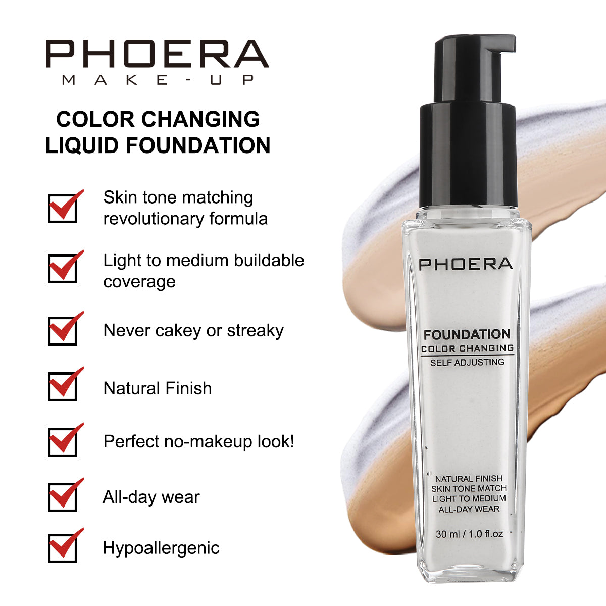 PHOERA Color Changing Liquid Foundation