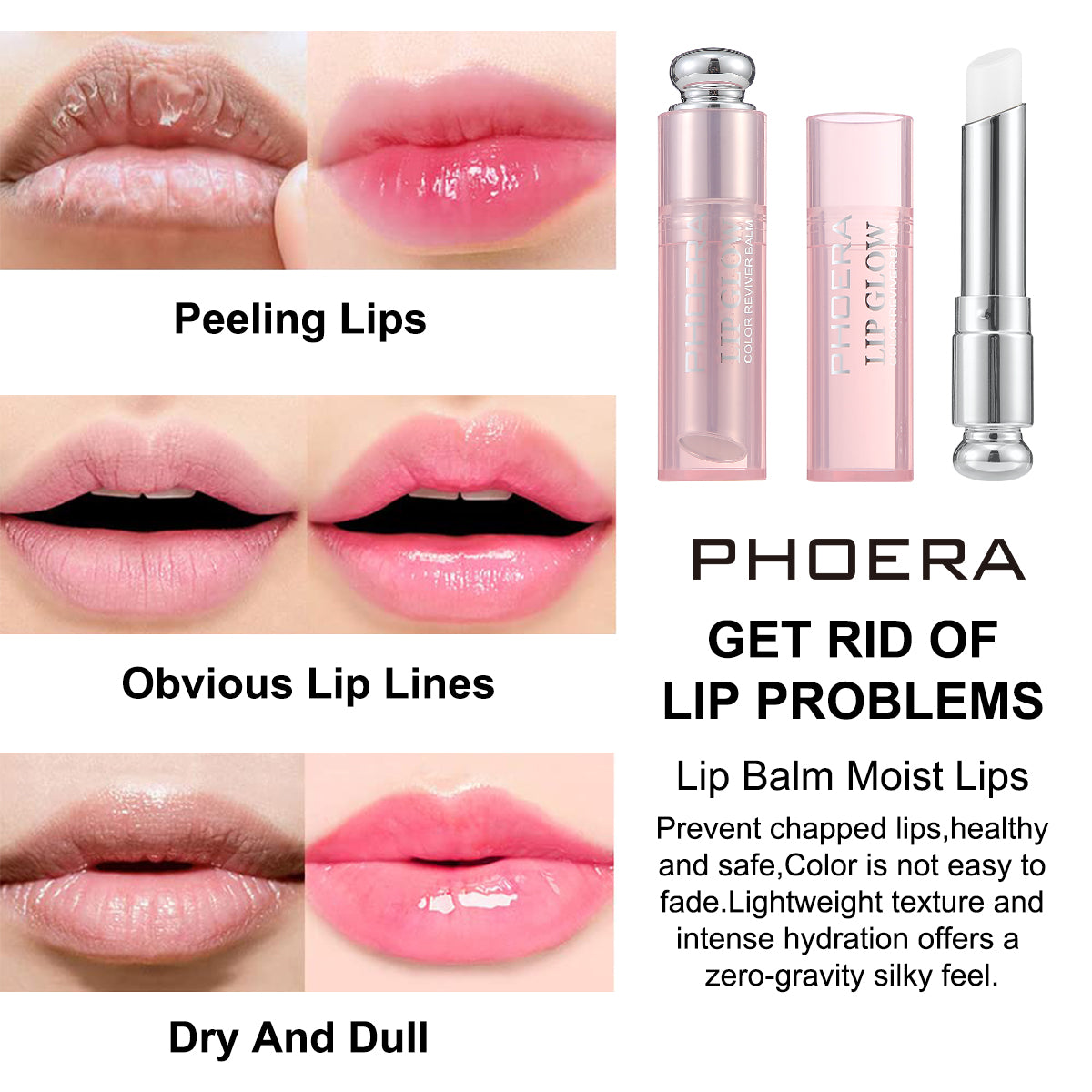 PHOERA Lip Glow Colour Reviver Balm