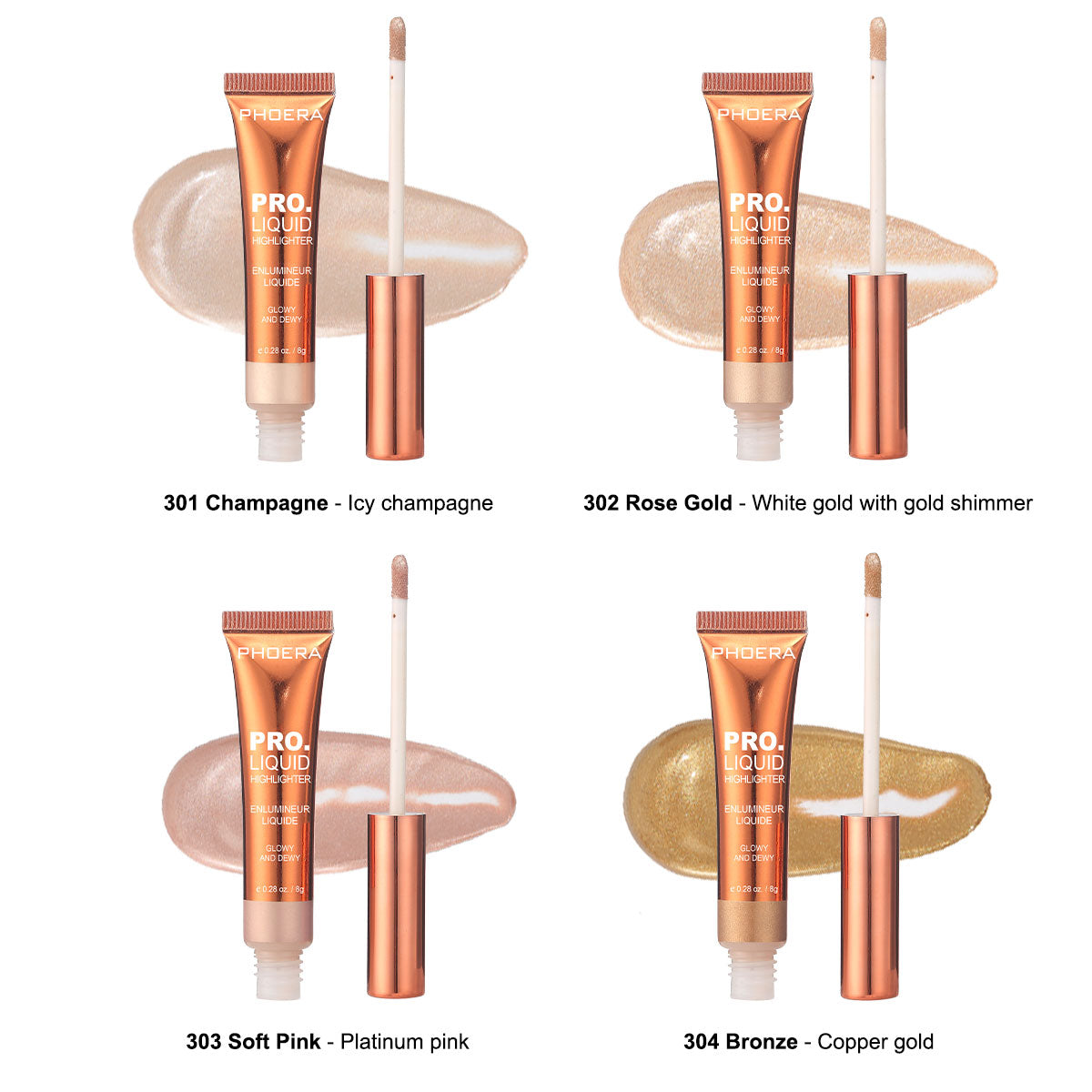 PHOERA Pro Glow Liquid Highlighter Wand