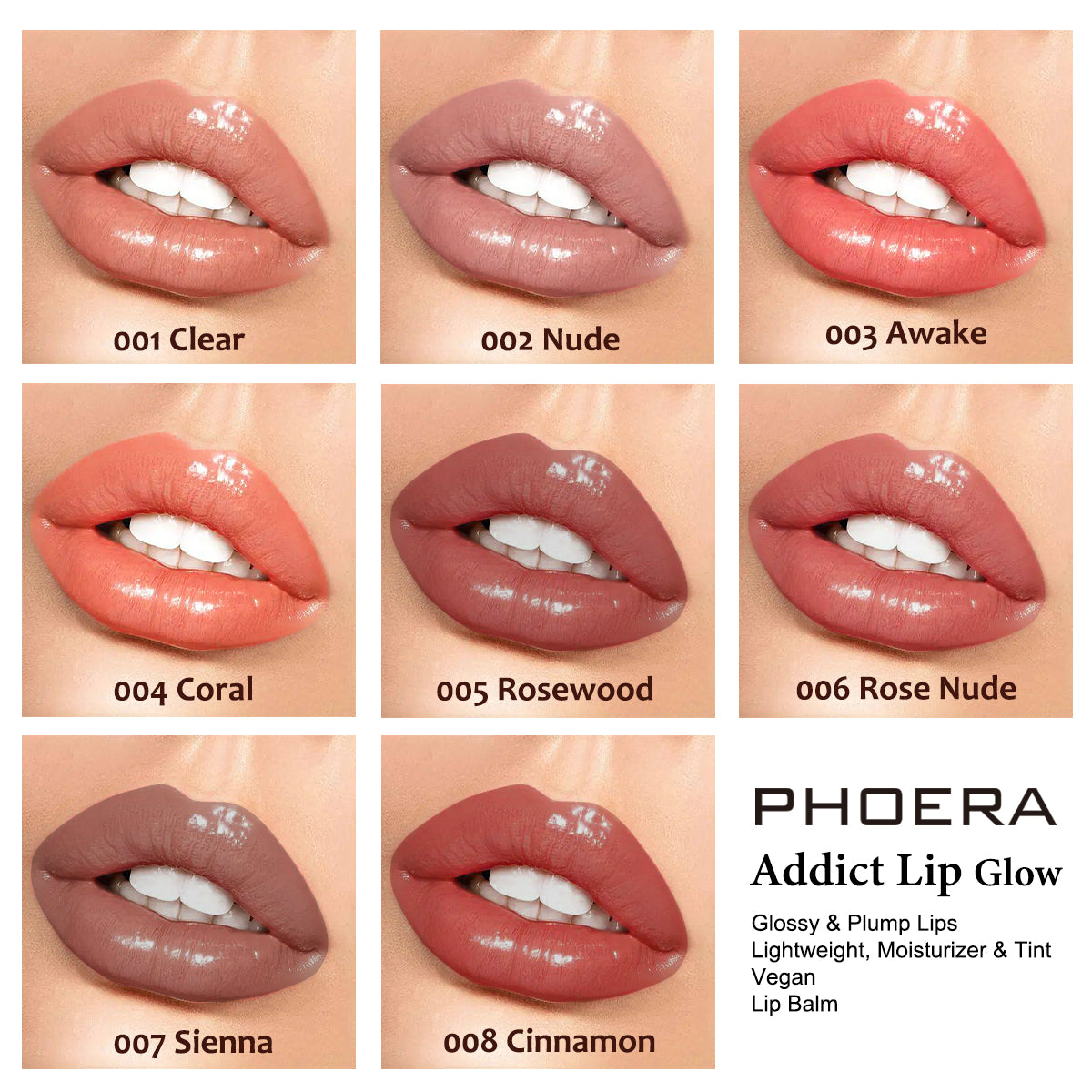 PHOERA Lip Glow Colour Reviver Balm