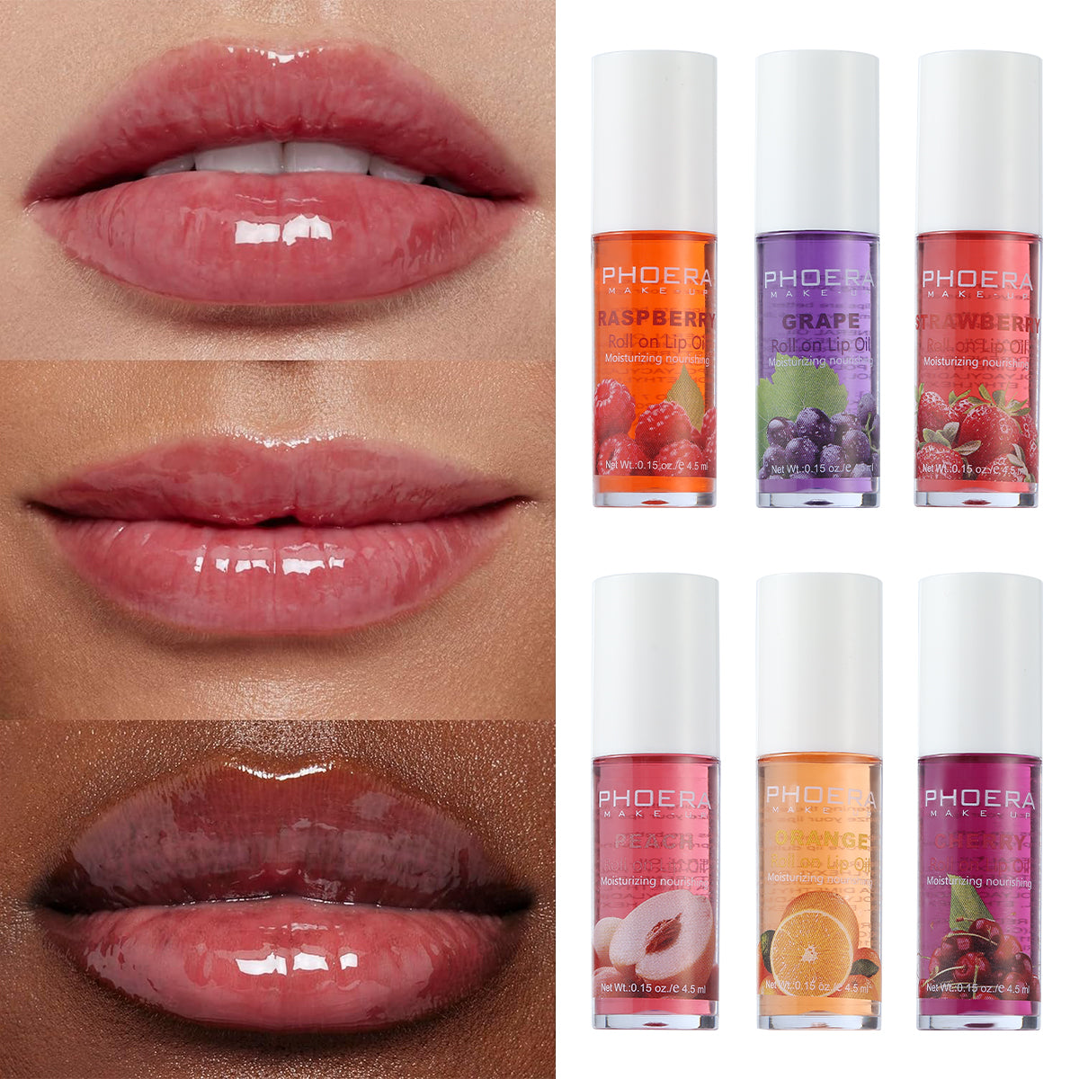 PHOERA Moisturizing Roll On Lip Oil