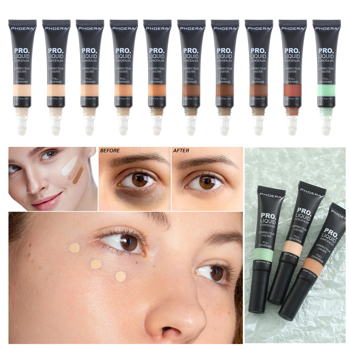 PHOERA Pro Liquid Concealer Corrector