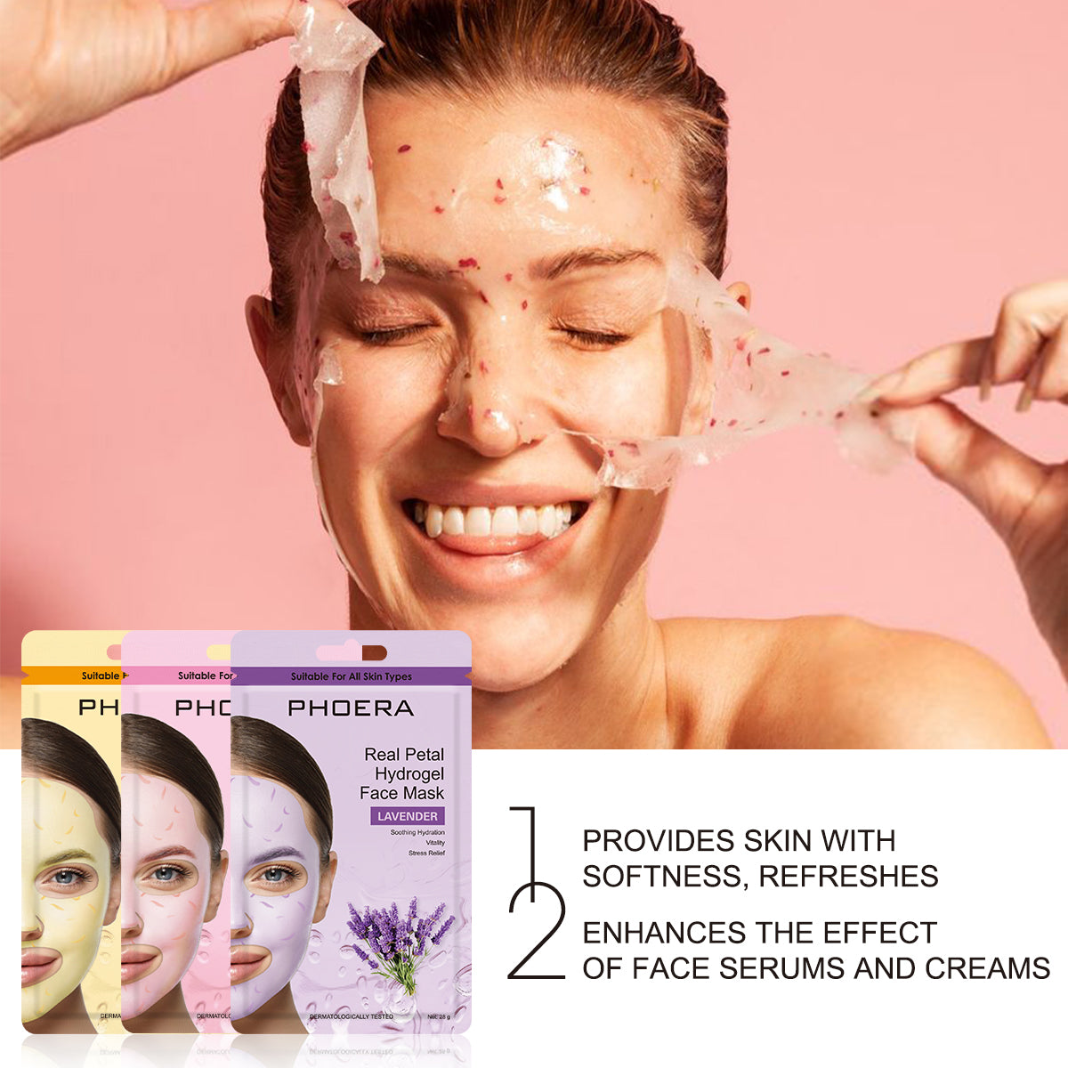 PHOERA Real Petal Hydrogel Face Sheet Mask