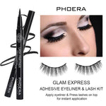 PHOERA 9D Synthetic Mink Lashes & Adhesive Eyeliner Kit