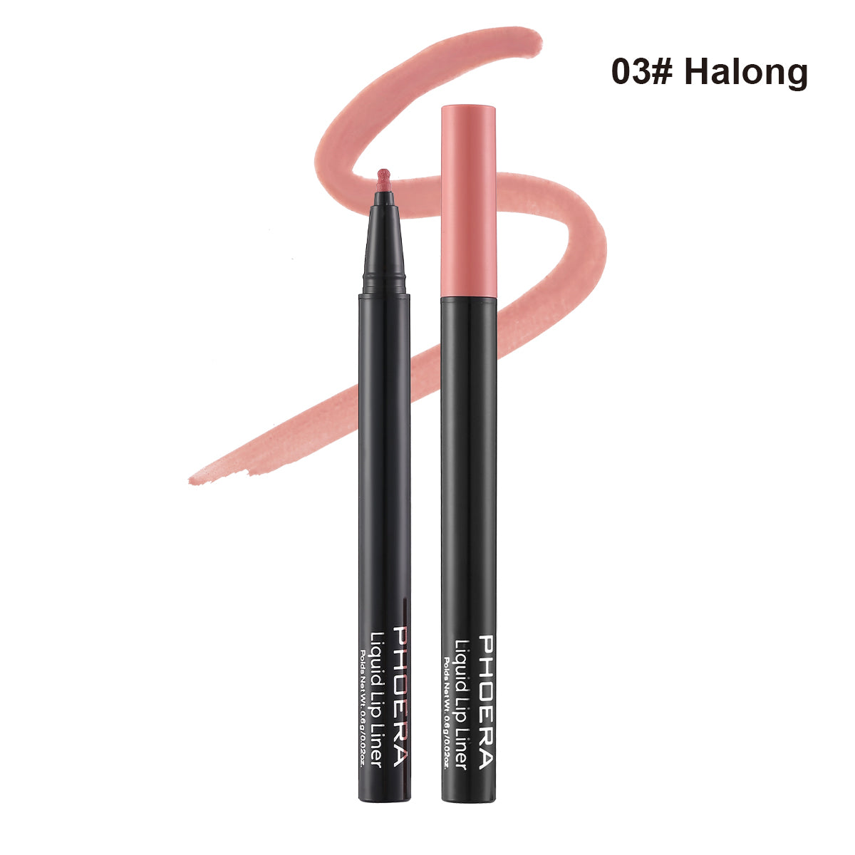 PHOERA Longwear Liquid Lip Liner – Matte Precision Tip for Lip Contour & Fill