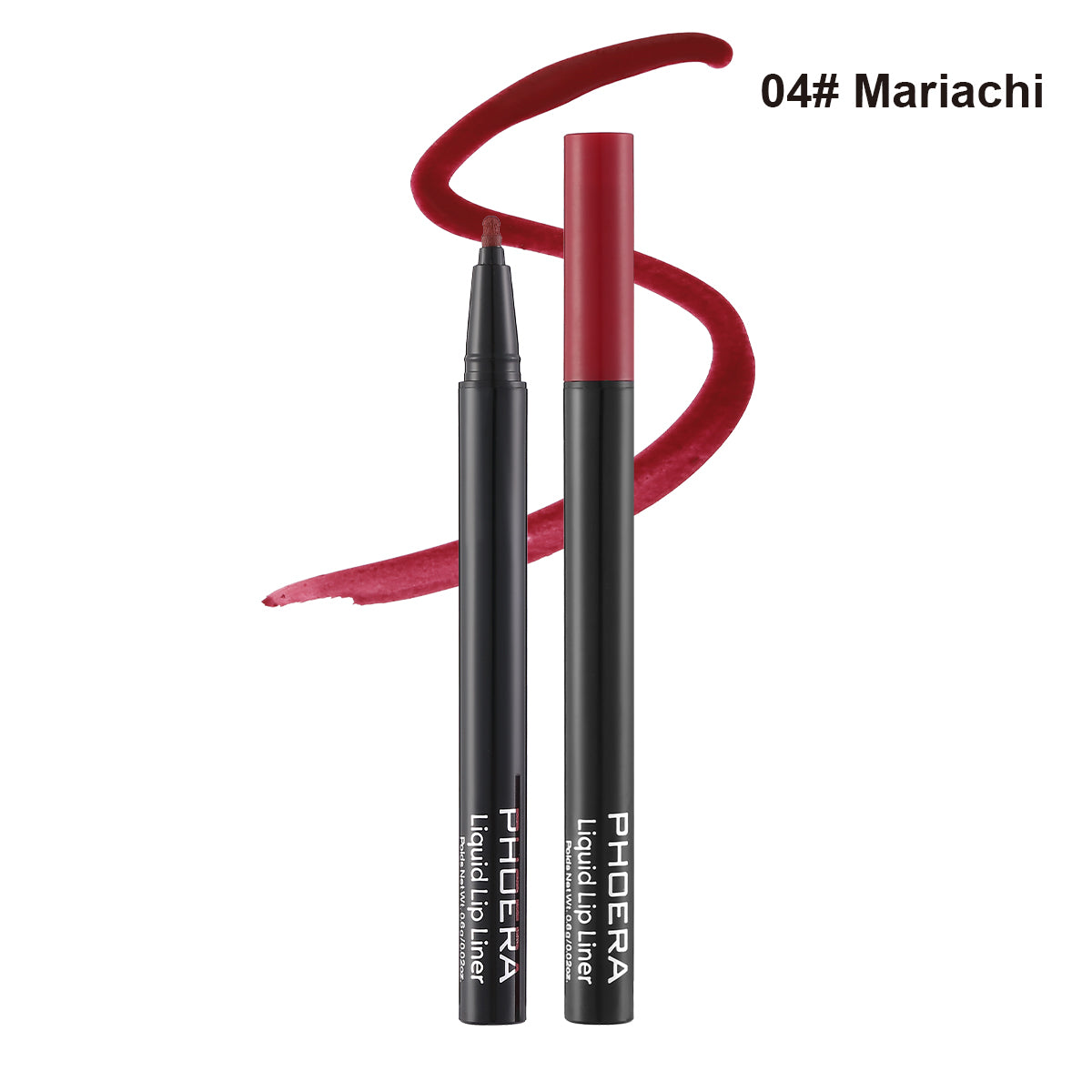 PHOERA Longwear Liquid Lip Liner – Matte Precision Tip for Lip Contour & Fill