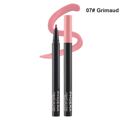 PHOERA Longwear Liquid Lip Liner – Matte Precision Tip for Lip Contour & Fill