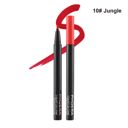 PHOERA Longwear Liquid Lip Liner – Matte Precision Tip for Lip Contour & Fill