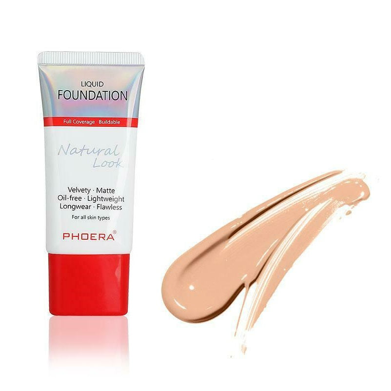 PHOERA® Velvet Liquid Matte Buildable Coverage 24 Hour Long Lasting Foundation