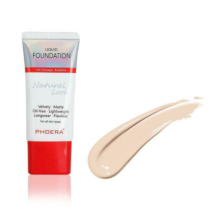 PHOERA® Velvet Liquid Matte Buildable Coverage 24 Hour Long Lasting Foundation