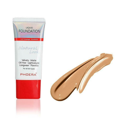 PHOERA® Velvet Liquid Matte Buildable Coverage 24 Hour Long Lasting Foundation