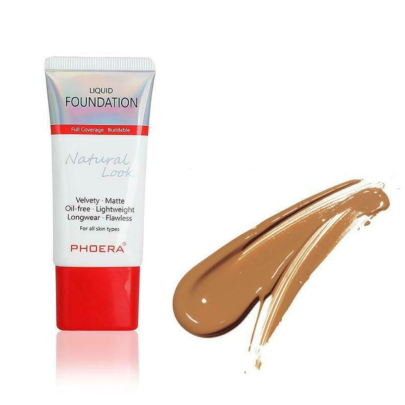 PHOERA® Velvet Liquid Matte Buildable Coverage 24 Hour Long Lasting Foundation