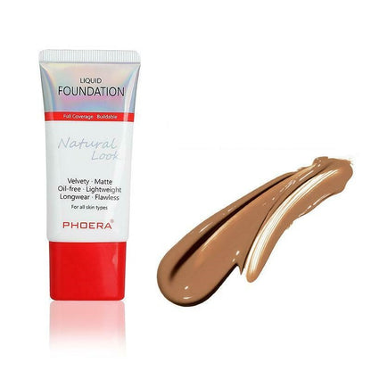 PHOERA® Velvet Liquid Matte Buildable Coverage 24 Hour Long Lasting Foundation