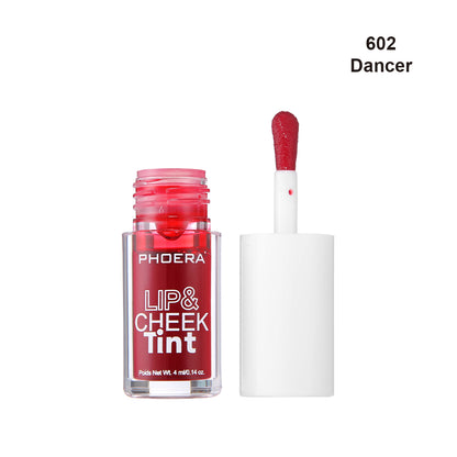 PHOERA Lip & Cheek Tint Stain Matte Liquid Blush Long Lasting Smudge Proof