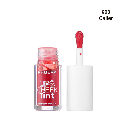 PHOERA Lip & Cheek Tint Stain Matte Liquid Blush Long Lasting Smudge Proof