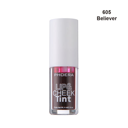 PHOERA Lip & Cheek Tint Stain Matte Liquid Blush Long Lasting Smudge Proof