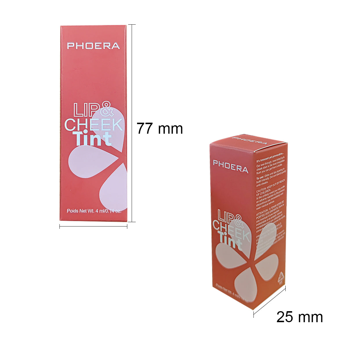 PHOERA Lip & Cheek Tint Stain Matte Liquid Blush Long Lasting Smudge Proof