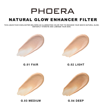 PHOERA Natural Glow Enhancer Filter Dewy Finish Illuminator