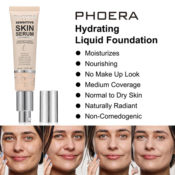 PHOERA  Skin Serum Hydrating Foundation with Hyaluronic acid