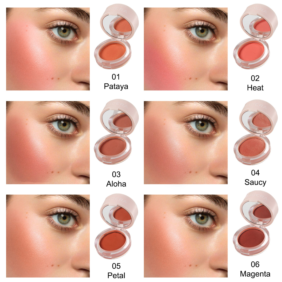 PHOERA Cream To Powder Blush Mud