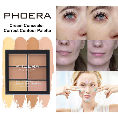 PHOERA Cream Concealer Correct Contour Palette