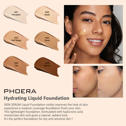 PHOERA  Skin Serum Hydrating Foundation with Hyaluronic acid