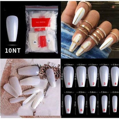 Nail Tips Long Stiletto Coffin